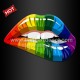 Colorful Lips HTV Iron On Transfers for Shirts Decoration