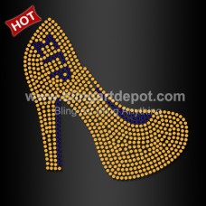 Bling Transfers Sgrho with high heel Heat Transfer Rhinestone for Woman Clothing