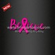 Hot Sale Pink Ribbon with Believe Heat Transfers Vinyl Iron on Factory Sale