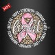 DTF Printed Vinyl Fight Breast Cancer Ribbon Hot Sale