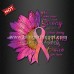 Hot Fix Printed DTF Transfer Pink Ribbon Daisy for T Shirts