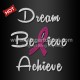 Dream Believe Achieve Rhinestone Ribbon Transfers For Fight Breast Cancer T-shirt
