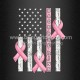 Back The Pink Ribbon Flag Printing DTF Breast Cancer Awareness Wholesale