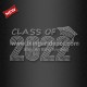 Custom Graduation Rhinestone Transfer Class of 2022 Iron ons for T Shirt