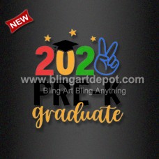 2022 Pre-K Graduate Printable White Ink Transfers Wholesale for Clothing