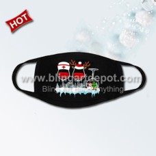 Cotton Mask Anti Pollution with Filter For Christmas 2020 New Design Wine Glass