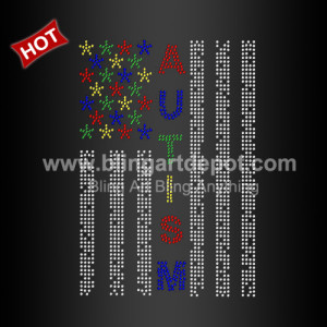 Autism Rhinestone Transfers Iron On For Decoration