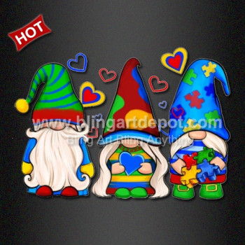 Autism Gnomes Design Heat Transfer DTF Autism Gnomes Design Heat Transfer DTF