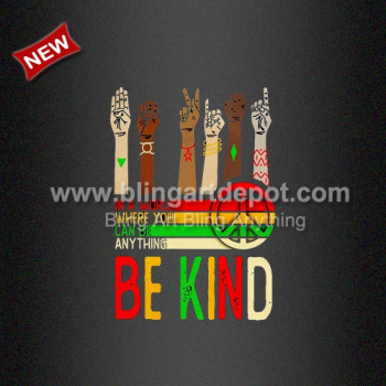 Black Lives Matter Heat Printing DTF Transfer Be Kind for Woman Shirt Black Lives Matter Heat Printing DTF Transfer Be Kind for Woman Shirt
