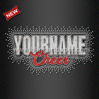 The Summit Custom Rhinestone Transfer Hot Fix Cheer Glitter Transfers for Sports Team Bra