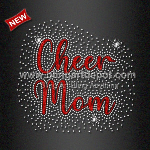 Cheer Mom Crystal Iridescent Iron on Transfer for 2025 Summit Cheer Mom Crystal Iridescent Iron on Transfer for 2025 Summit