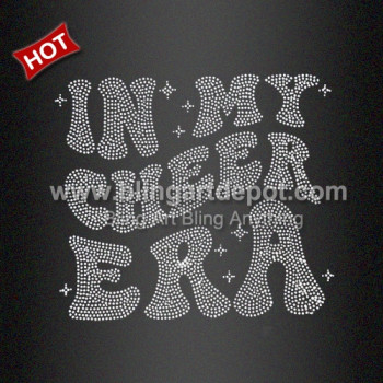 Bling In My Cheer ERA Rhinestone Heat Transfer Applique Wholesale Bling In My Cheer ERA Rhinestone Heat Transfer Applique Wholesale