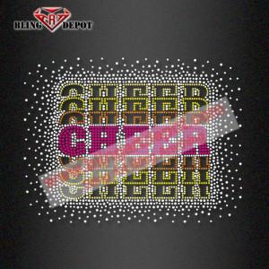 Cheer Cheer Cheer... Iron On Transfer Rhinestones Cheer Cheer Cheer... Iron On Transfer Rhinestones