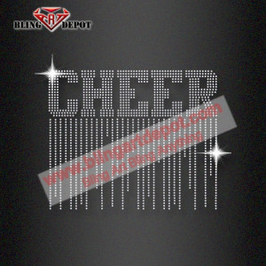 Cheer Bling Iron On Transfer Rhinestones Cheer Bling Iron On Transfer Rhinestones