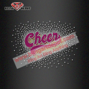 Cheer ... Bling Hot Fix Transfer Rhinestones Cheer ... Bling Hot Fix Transfer Rhinestones