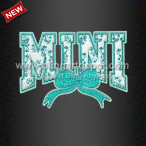 Hot sale MINI Bow Chenille and Sequin Hot Fix Patches Hot sale MINI Bow Chenille and Sequin Hot Fix Patches