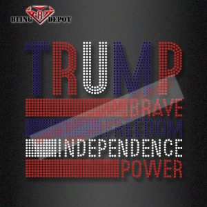 2024 TRUMP Crystal Rhinestone Heat Transfer for Shirts 2024 TRUMP Crystal Rhinestone Heat Transfer for Shirts
