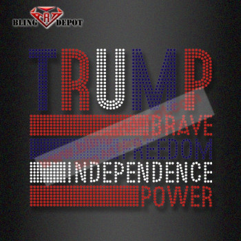 2024 TRUMP Crystal Rhinestone Heat Transfer for Shirts 2024 TRUMP Crystal Rhinestone Heat Transfer for Shirts