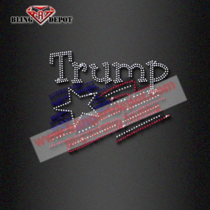 Donald Trump Rhinestone Transfers Templates US President