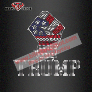 MAGA Rhinestone Hot Fix Transfer Trump for Hoodies MAGA Rhinestone Hot Fix Transfer Trump for Hoodies