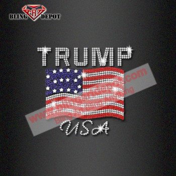 July 4th Rhinestone Transfer Trump USA Iron ons Factory Sale July 4th Rhinestone Transfer Trump USA Iron ons Factory Sale