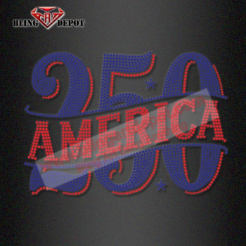 America 250 Rhinestone Transfer Bling Rhinestones Heat Transfer America 250 Rhinestone Transfer Bling Rhinestones Heat Transfer