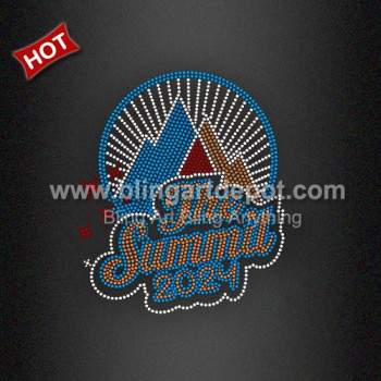 Bling Sports Team Transfer THE SUMMIT 2024 Rhinestone Heat Transfer Bling Sports Team Transfer THE SUMMIT 2024 Rhinestone Heat Transfer