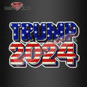 Chenille Patch TRUMP 2024 Embroidery Badge Heat Transfer Chenille Patch TRUMP 2024 Embroidery Badge Heat Transfer
