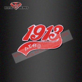 Iron ons Stock Embroidered DST 1913 Patch Applique for T Shirts