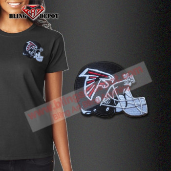 Left Chest Embroidered Helmet Patch with Custom Logo