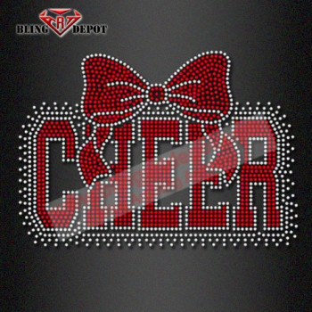 Rhinestone Iron On Transfer CHEER starburst blast scatter Crystal Bling Sparkle- Make Your Own Shirt DIY! burst