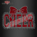 Rhinestone Iron On Transfer CHEER starburst blast scatter Crystal Bling Sparkle- Make Your Own Shirt DIY! burst