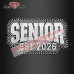 Senior EST 2026 Crystal Rhinestone Hot Fix glitter Transfer For Clothing