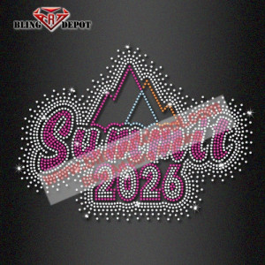 Summit 2026 Rhinestone Transfers for Cheer Apparel Bags Summit 2026 Rhinestone Transfers for Cheer Apparel Bags