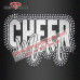 Customized Rhinestone Cheer Heat Transfers with Glitter Custom Logo Bling Rhinestone Transfer