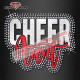 Cheer Aunt Sparkle Crystal Rhinestone Hot Fix Transfer For Clothing