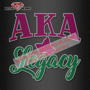 AKA Legacy Rhinestone Hotfix Transfer 