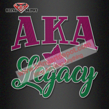 AKA Legacy Rhinestone Hotfix Transfer AKA Legacy Rhinestone Hotfix Transfer