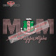 Pink Green Sorority Bling Iron-On Rhinestone Transfer