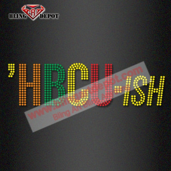 HBCU-ISH Pan African Color Rhinestone Hotfix Transfer