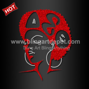 Hot Sale Heat Transfer Vinyl DST Iron On Afro Girl for Shirts Applique Hot Sale Heat Transfer Vinyl DST Iron On Afro Girl for Shirts Applique