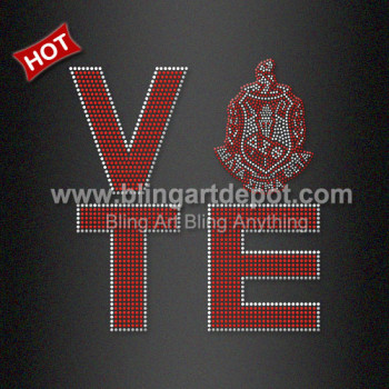 Bling Rhinestone VOTE Transfer Design for DST US Election Hot Sale Bling Rhinestone VOTE Transfer Design for DST US Election Hot Sale