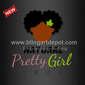 AKA 1908 Printable Vinyl Heat Transfer Natural Pretty Girl Custom Order