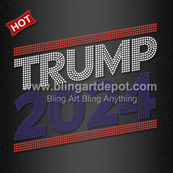 TRUMP 2024 Rhinestone Transfers