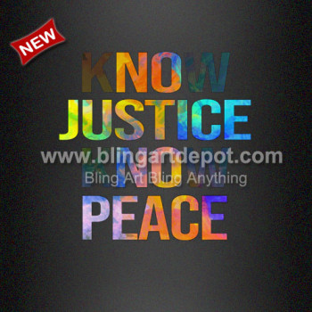 Custom Made No Justice No Peace Heat Printing Vinyl Transfer Custom Made No Justice No Peace Heat Printing Vinyl Transfer
