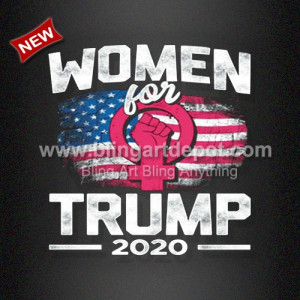 New Women for Trump Heat Printed Film for Women Shirts 2020 