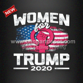 New Women for Trump Heat Printed Film for Women Shirts 2020 