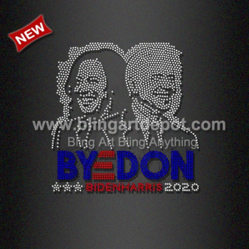 Bling BIDEN HARRIS Heat Transfer Rhinestone Transfers for Coddies