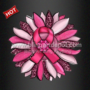 Heat Printed Vinyl Pink Ribbon DTF design for T Shirt Heat Printed Vinyl Pink Ribbon DTF design for T Shirt
