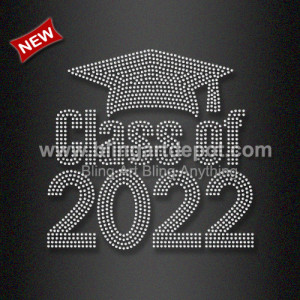 New Style Class of 2022 Iron on Crystal Transfers for Wholesale New Style Class of 2022 Iron on Crystal Transfers for Wholesale
